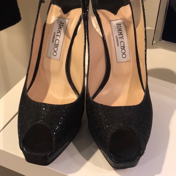 Jimmy Choo sparkly sling back heels - Picture 2 of 8